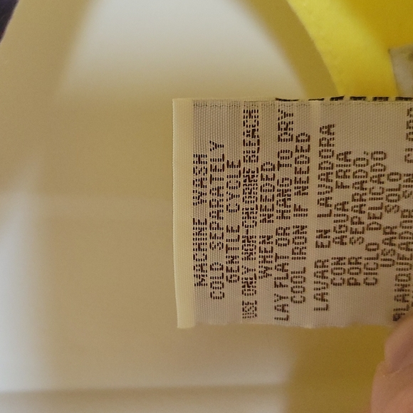 Yellow Eyelet Trim Top - S - Picture 9 of 9